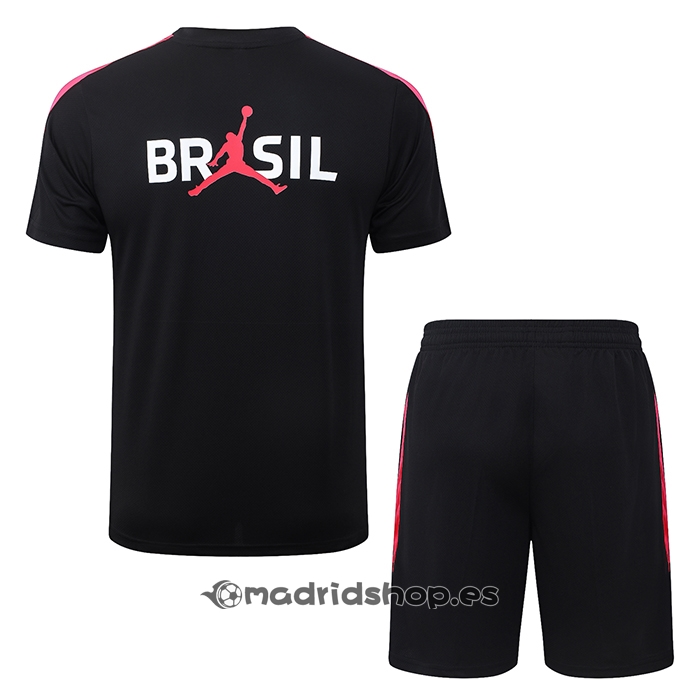 Chandal del Brasil Manga Corta 2026-27 Negro - Pantalon Corto